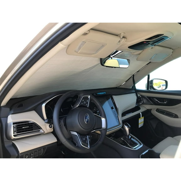 HeatShield, The Original Windshield Sun Shade, Custom-Fit for Subaru Legacy Sedan 2020, 2021, Silver Series