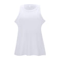 thumbnail image 6 of Pxiakgy Seamless Workout Tank Top for Women with Built In Bra, Padded Racerback Athletic Yoga Camisole Women's Solid Color Round Neck Vest Fashion Casual Top White Xxl, 6 of 9