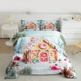 thumbnail image 2 of Castle Fairy Twin Size 2-Piece Gingerbread Christmas Comforter Set, 2 of 8