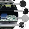 thumbnail image 6 of KUIFORTI Tropical Leaf SUV Trunk Mat 29" x 39" Washable Polyester Automotive Cargo Liner Dustproof Scratch-Proof Trunk Protective Mat Fit Most Car Models, 6 of 7