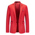 thumbnail image 1 of Traje de negocios holgado de un solo pecho para hombre, chaqueta de traje tipo cárdigan informal de moda de talla grande, 1 of 6