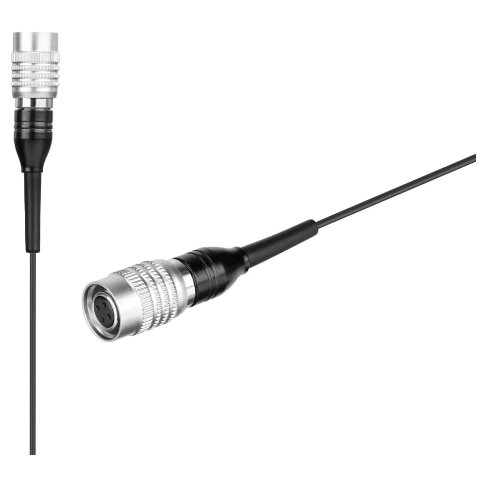 Black Lavalier Microphone, Cardidid Condenser Clip-on Mic for Audio-Technica Wireless Systems,Hirsoe Mini 4Pin Plug
