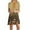Army Green, variant on Cameland Women's Summer Seaside Fashion Casual Printed Short Sleeve Round-Neck Dress