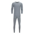 thumbnail image 2 of DHFJKG Men's Thermal Underwear Long Johns Base Layer Set Lightweight Slim Fit Loungewear Top Bottom Cold Weather Soft 2 Piece Sets, 2 of 7