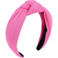 thumbnail image 1 of wonima44 CURASA Headband Wide Fashion Hairband Hot Pink Top Knot Decorative Hair Accessories Rose Fabric Hair Bands Elastic Head Bands Halloween Costume Party Gifts, 1 of 1