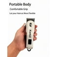 thumbnail image 4 of KM-232 Portable Hair Cutting Machine Electric Hair Clipper Cordless Hair Cutter Adjustable Haircut For Men Rechargeable Home Or Barber Use, 4 of 9