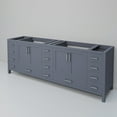 thumbnail image 4 of Lexora Home Jacques 84" Vanity Cabinet in Dark Gray, 4 of 8