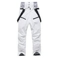 thumbnail image 5 of Erwazi Ski Pants for Women Plus Size Winter Trendy Waterproof Wind Breaker Trousers Sports Cargo Pants with Pockets, White, S, 5 of 5
