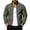 Army Green, variant on Jackets for Men with Zipper Pockets & Ribbed Hem Cuffs Classic Stand Collar Zip Up Bomber Jacket Contrast Inner Cotton Padded Jackets Solid Color Long Sleeve Outer Coa White S