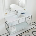 thumbnail image 6 of Pierre 48 Single, Open Shelf, Chrome Metal Frame Bathroom Vanity, 6 of 12