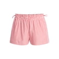 thumbnail image 5 of No Boundaries Striped Seersucker Bungee Shorts, 2" Inseam, Women's XXS-XXL, 5 of 5