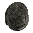 thumbnail image 2 of 8x10in Skin 0.10-0.12mm Double Knot Men Toupee Scallop Front PU Replacement Systems Breathable Handmade Natural Indian Human Hair, 2 of 7