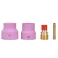 thumbnail image 2 of Welding Torch Kit, 2.4mm Orifice Durable TIG Gas Lens With Connector For WP 9 20 25 For Argon Arc, 2 of 8