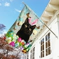 thumbnail image 2 of FLAGWIX Black Cat Happy Easter Flag, Outdoor Easter Decoration - House Flag (29.5" x 39.5"), 2 of 4