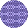 thumbnail image 1 of Ahgly Company Machine Washable Indoor Round Transitional Bright Lilac Purple Area Rugs, 6' Round, 1 of 7