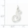 thumbnail image 2 of Beautiful 14K White Gold Medium Fancy Script Initial S Charm, 2 of 2