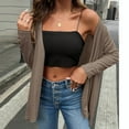 thumbnail image 5 of Loopsun Womens Jackets, Cardigan for Women, Women's Casual Loose Solid Long Sleeve Cardigan Tops Coffee XL, 5 of 5