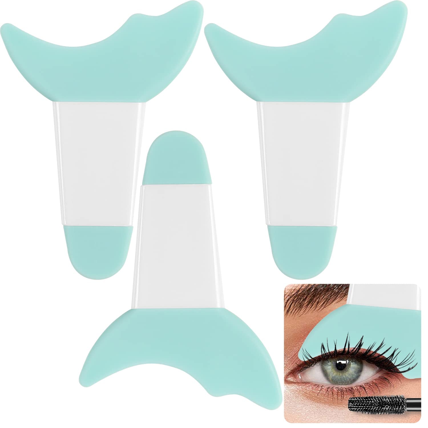 3 Pcs Mascara Eyelash Shield Applicator Guard Tool,Eyelash Auxiliary