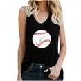 thumbnail image 1 of Pompotops Women's Pullover Sleeveless Printing Solid Color Vest Tops, 1 of 4