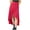 Hot Pink, variant on Jean Mini Skirt High Low Skirts for Women, Ruffle Wrap Elastic Waist Asymmetrical Summer Flowy Midi Beach Skirt Black M