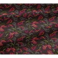 thumbnail image 5 of oneOone Viscose Jersey Fabric Laceleaf Leaves Sashiko Print Sewing Fabric BTY 60 Inch Wide, 5 of 5