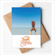 thumbnail image 1 of Ocean Sand Beach Pineapple mar luz foto Nota en blanco del sobre de la tarjeta de agradecimiento, 1 of 4