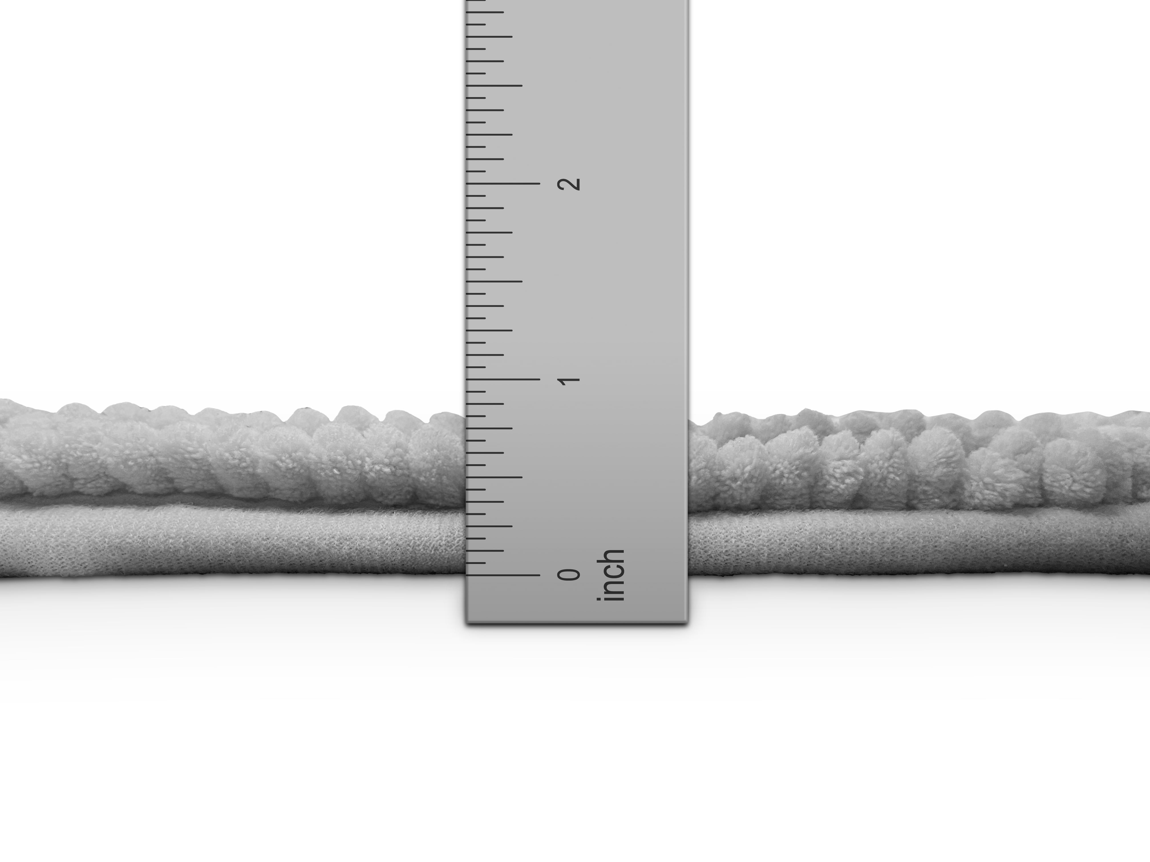 (2 pack) Your Zone Kids Gray Memory Foam Noodle Single Bath Rug with Nonslip Backside, 17" x 24"