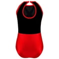 thumbnail image 5 of TiaoBug Kids Girls Gymnastics Leotards Sleeveless Shiny Ballet Dance Performance Biketard Tumbling Jumpsuit Red 6, 5 of 7