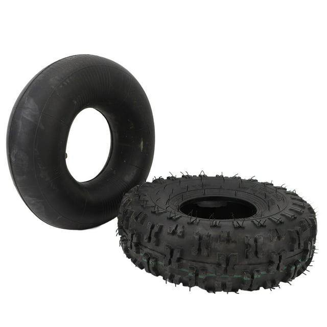 Snowblower Tire Tube, Multipurpose Heavy Duty 4.10-4 Tire and Inner Tube Set Abrasion Resistant for Compressor for Yard Trailers