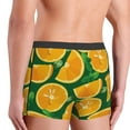 thumbnail image 3 of Goofa Orange Printed Men's Boxer Briefs Underwear, Moisture-Wicking Underwear, Trunk,Soft and Breathable Cotton Underwear-Large, 3 of 9