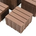 thumbnail image 6 of Plastic Interlocking Deck Tiles,44 Pack Patio Deck Tiles,11.8"x11.8" Square Waterproof Outdoor Floor All Weather Use, Patio Floor Decking Tiles for Porch Poolside Balcony Backyard 90469, 6 of 9