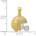 thumbnail image 4 of 14K Yellow & Rhodium With Satin/Polished Football Helmet Pendant (18.5 X 13.5) Made In United States k6145, 4 of 5