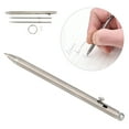 thumbnail image 4 of Mini Pen, Black Oily Pen Refill Keychain Pen 84x5mm Pure   For Writing Silver, 4 of 8
