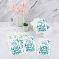 thumbnail image 5 of 150 Pack Disposable Bathroom Napkins Wash Your Hands Paper Napkins Bathroom Etiquette Guest Dinner Napkins Decorative Paper Hand towels for Bathroom Wedding Birthday Anniversary, Teal Blue, 5 of 7