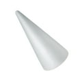 thumbnail image 4 of MIANGASTORE 6pcs Craft Cone White Cones Christmas Tree Polystyrene Cone Disc for Craft Project Christmas Tree Table Centerpiece ( 19x7cm ), 4 of 5