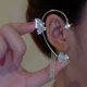 thumbnail image 2 of Pendientes estilo borla con circonitas para chicas adolescentes Pendientes minimalistas con perforaciones de moda, 2 of 8