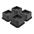 thumbnail image 1 of 4 Uds elevadores de cama elevadores de muebles elevadores de cama antideslizantes Protector de suelo antiarañazos elevadores de cama para silla sofá 2 pulgadas, 1 of 8