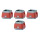 thumbnail image 4 of Almohadillas protectoras de pies Zulema 4 piezas cuadrado rojo de sílice antideslizante, 4 of 8