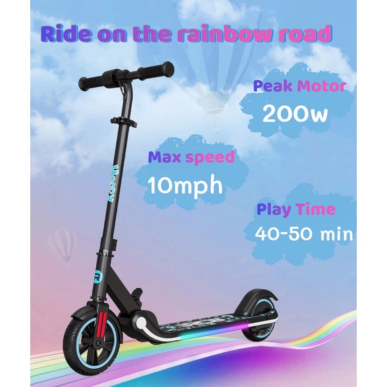 RCB Electric Scooter for Kids Ages 6-12, 200w, up to 10 Mph