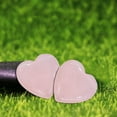 thumbnail image 3 of VogueV Heart Shape Rose Quartz Crystal Stone, Polished Love Gem for Flower Pot Fish Tank Decoration, Reiki Healing Gift for Her, Home Office Altar Decor, 1X Love Stone, 3 of 3