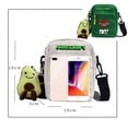 thumbnail image 3 of My World Printed Canvas Shoulder Bag, Cartoon Messenger Bag For Teenagers And Students, Send Pendant-week, 3 of 3