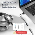 thumbnail image 2 of Adaptador USB C a conector para auriculares de 3,5 mm, adaptador de conector de audio USB tipo C con DAC, auriculares de audio digital tipo C a audio compatibles con Ga, 2 of 5
