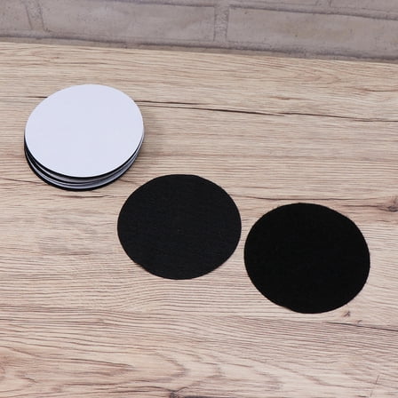 HEMOTON 12Pcs Black Self Adhesive Tape Dots for Mounting and Organizing Crafts Home Office Polyester