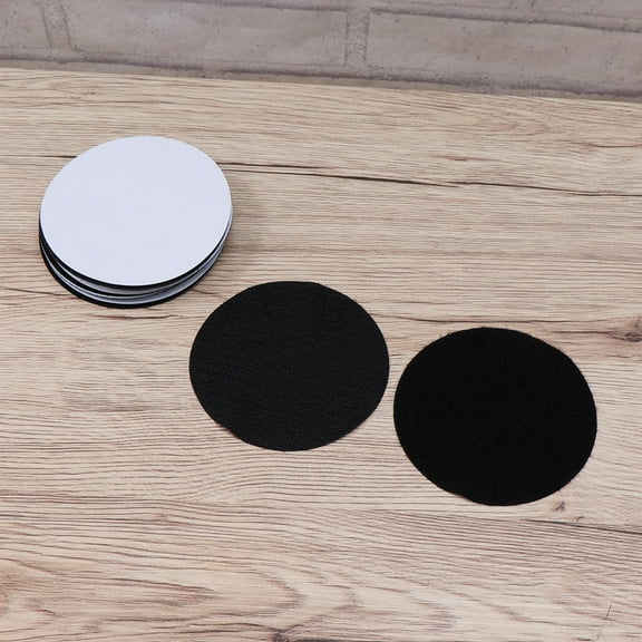 HEMOTON 12Pcs Black Self Adhesive Tape Dots for Mounting and Organizing Crafts Home Office Polyester