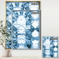 thumbnail image 2 of Indigo watercolor geometrical I - Contemporary Framed Canvas, 2 of 3