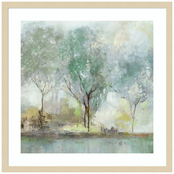 Amanti Art Teal Landscape Wood Framed Wall Art Print