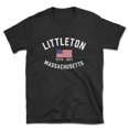 thumbnail image 1 of Littleton Massachusetts Patriot Men's Cotton T-Shirt, 1 of 1