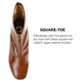 thumbnail image 3 of Journee Collection Womens Reice Square Toe Block Heel Ankle Booties, 3 of 6