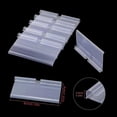 thumbnail image 2 of 50 Pcs Clear Plastic Label Holders For Wire Shelf Retail Price Label, 8cm X 4cm Basket Labels Clip On Labels For Storage Bins, 2 of 5