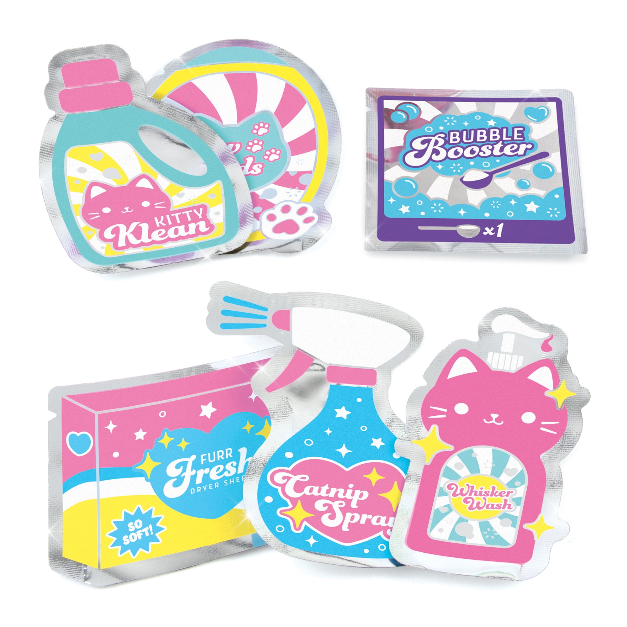 Make It Real: Purr-fect Wash 'N Bead Bracelets - 141pc, DIY Jewelry Craft Kit, Design-Make 5 Charm Bracelets, Spin To Style, Bead Cleaning, Kids 8+